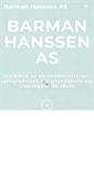 Mobile Screenshot of barman-hanssen.no